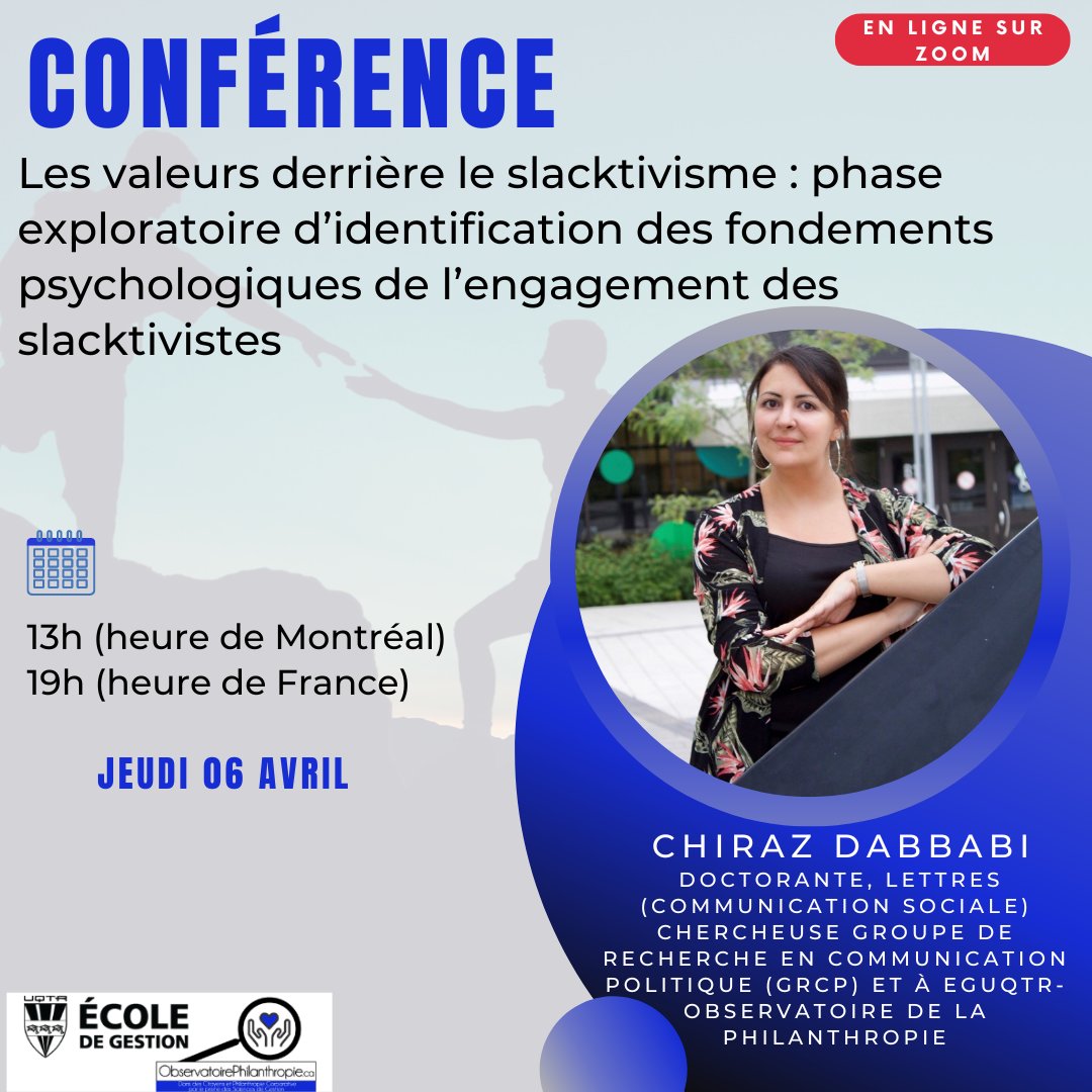 OPhilanthropie's tweet image. ''Les valeurs derrière le slacktivisme est l'un des sujets qui seront abordés lors de notre prochain atelier #JeudiMidiPhilanthropie. 

👉 Inscription gratuite et obligatoire : observatoirephilanthropie.ca/profil-infolet…