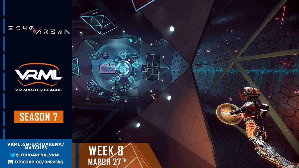 EchoArena_VRML's tweet image. Matches are BACK!

The season resumes with intensity as we drive towards the FINALS!🔥
🌐vrml.gg/echoarena/matc…
🗣️discord.gg/SBb628eJuQ
#echovr #echoarena #vrsports #esports #vr