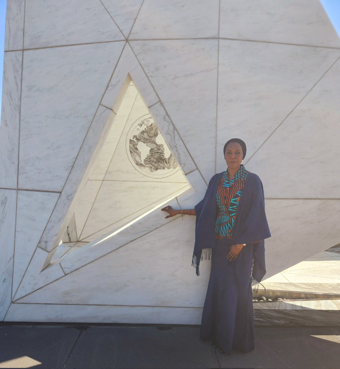 FKMohammed1's tweet photo. 1/1 Today as the International community commemorates the International Day of #Remembrance of #VictimsofSlavery & the #TransatlanticSlaveTrade, I took time to visit the #ArkofReturn Permanent Memorial @UN unveiled in 2015... https://t.co/sVJYDggK3y