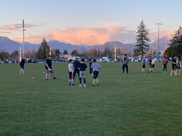 Beautiful night for practice. Let’s go Bears!!!