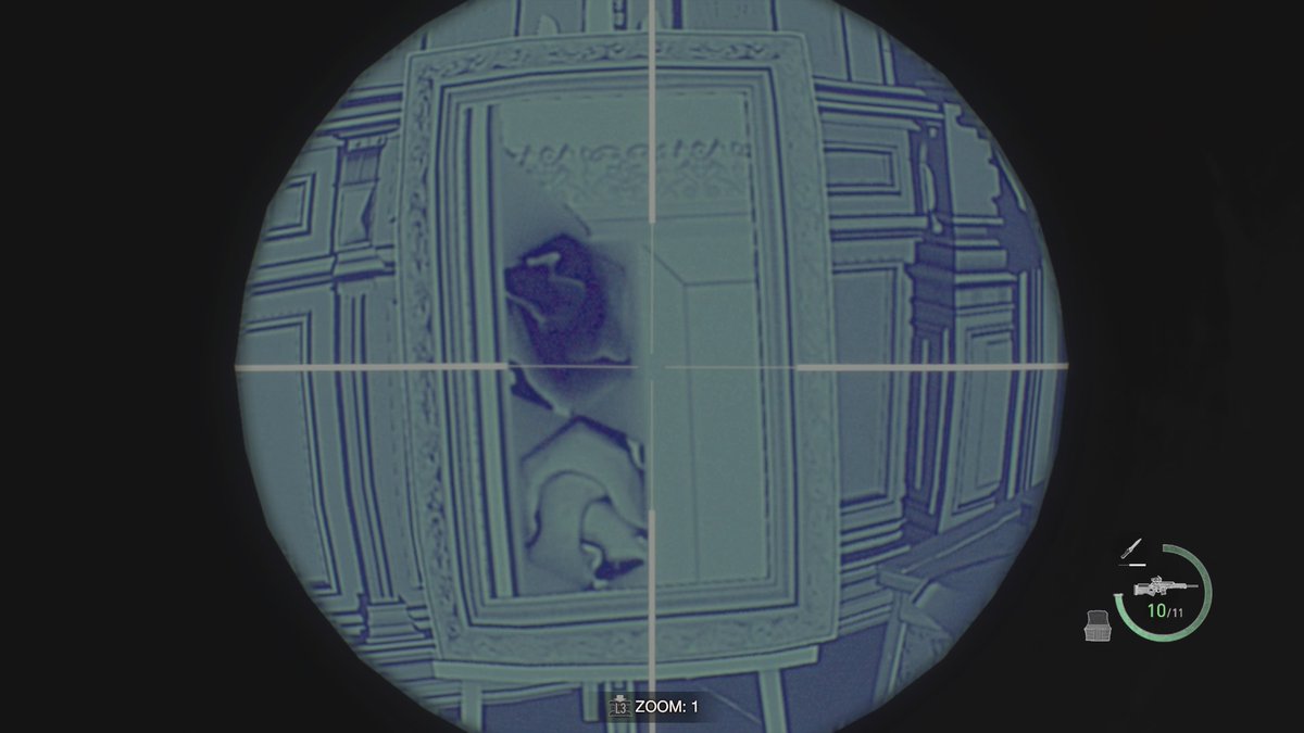 reaper082269's tweet photo. #PS4share #RE4R anyone know what this is? I'm using the bioscope at the shooting rang looking at the painting https://t.co/sB1jtu854C