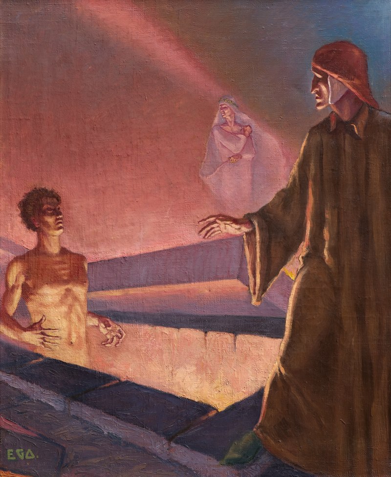 Dante and Virgil enter Dis with the help of an angel who forces the Furies to let them in. 

Once wi