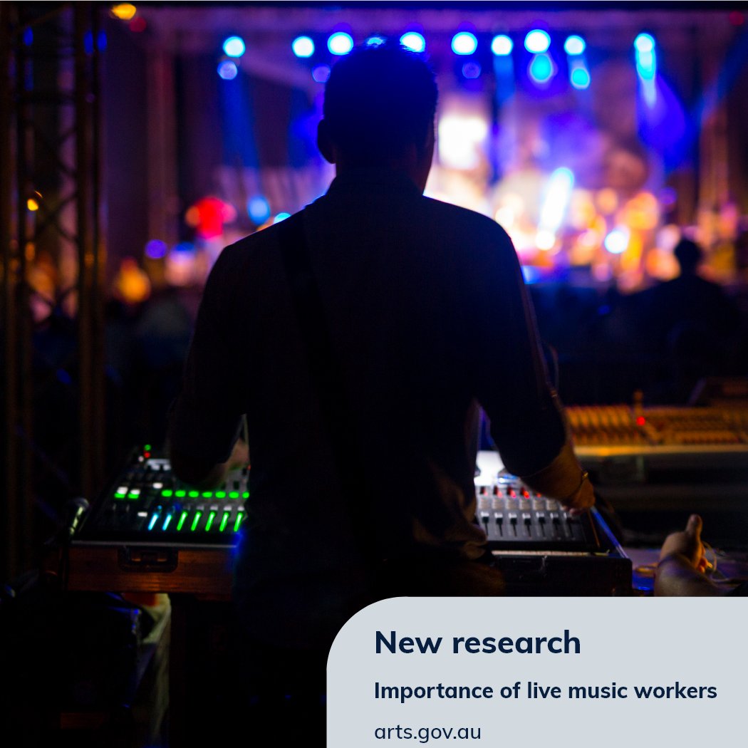 AusGovArts's tweet photo. Love #livemusic? 🙌 Well it’s not just good for the soul. Our latest #BCARR research confirms the sector creates jobs, contributes to our economy, and is a key part of our social and cultural fabric: https://t.co/bGAcuyg0Na #Revive #EnrichingCommunities https://t.co/3rmAF9igtB