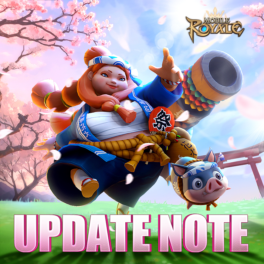 MobileRoyaleMR's tweet image. [New]
◆ Added Hero Skin: Caitlyn [Sparks Crafter] 
◆ Added Castle Skin: [Fireworks Factory]
◆ Added Avatar Frame: [Bunny Ear Band]
◆ Added April events: [Easter Party], [April Coupon Event - Lucky Days]

#mobileroyale #updatenote