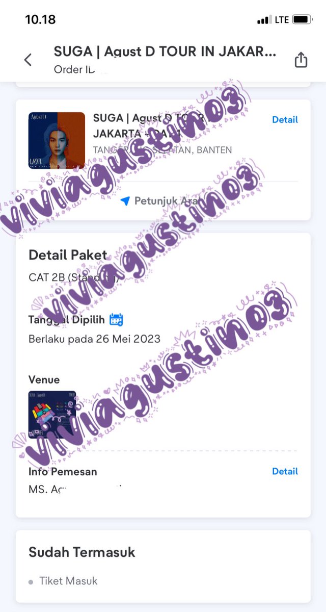 viviagustin03's tweet image. Yoongi see youu💕💕 

Karna aku dapet tiket dan aku udah ngmng dalam hati kalo dapet tiket aku mau giveaway saldo 50k untuk 5orang . 

Syaratnya gampang cuman 

-follow
-like postingan ini
- RT postingan ini 

End sampe malam ini jam 9 ya👍🏻