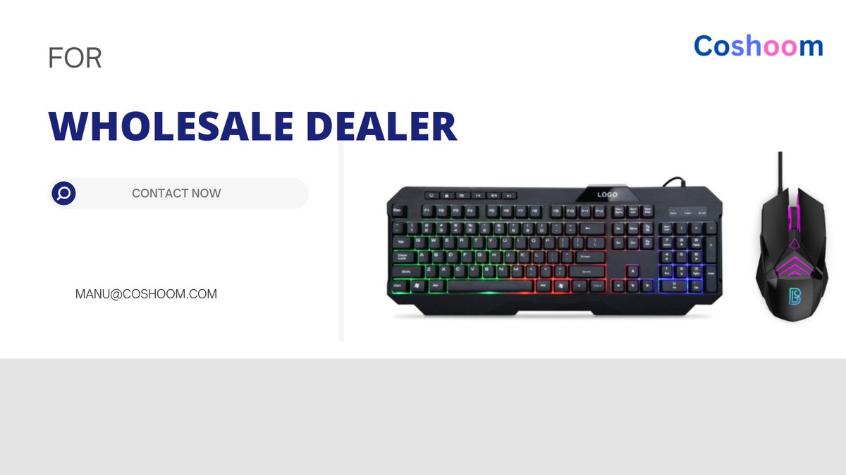 'Upgrade your inventory with our imported keyboard and mouse combo - perfect for wholesale dealers looking to offer top-quality products to their customers! 💻🖱️ 

#WholesaleDeals #TechEssentials'