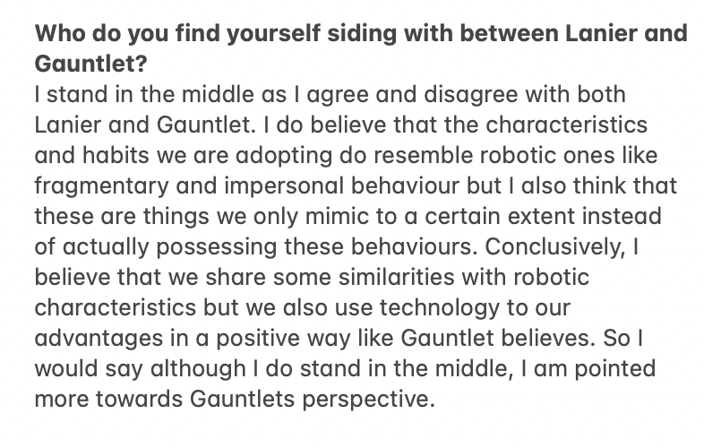 gizemb123's tweet photo. unpopular opinion: I hate robots #MakingSocialMedia #ALM101 https://t.co/yEwLU5sNwc