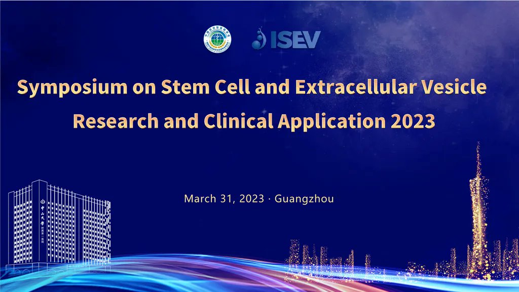 ISEV is pleased to announce a joint virtual session with CSEV as part of the International Symposium on Stem Cell and EV Research and Clinical Application 2023. The free session is Friday, March 31 at 8 am CEST. For more information and to register, visit buff.ly/42MHpMA