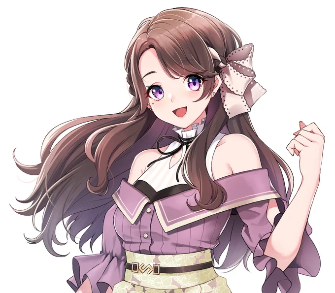 改めて麗志坂えすちゃん()のキービジュアルです!最近自分の中でイケてると思ってた描き方など沢山落とし込めたのですごく良いビジュアルに仕上がったと思います。先ほどRTしたVtuberスタイル(今日発売)にも掲載されるそうなので是非チェックしてみてください! 
