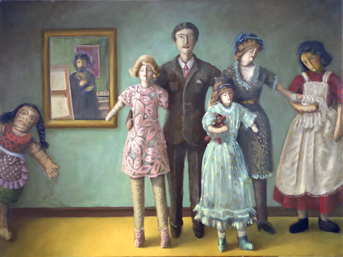Rag family, 1979 Oil on canvas, next in #NFTs