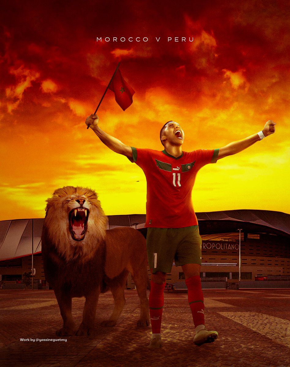 Matchday 🦁🇲🇦
.
#maroc #peru #lion #AtlasLions #DimaMaghrib #morocco #sabiri