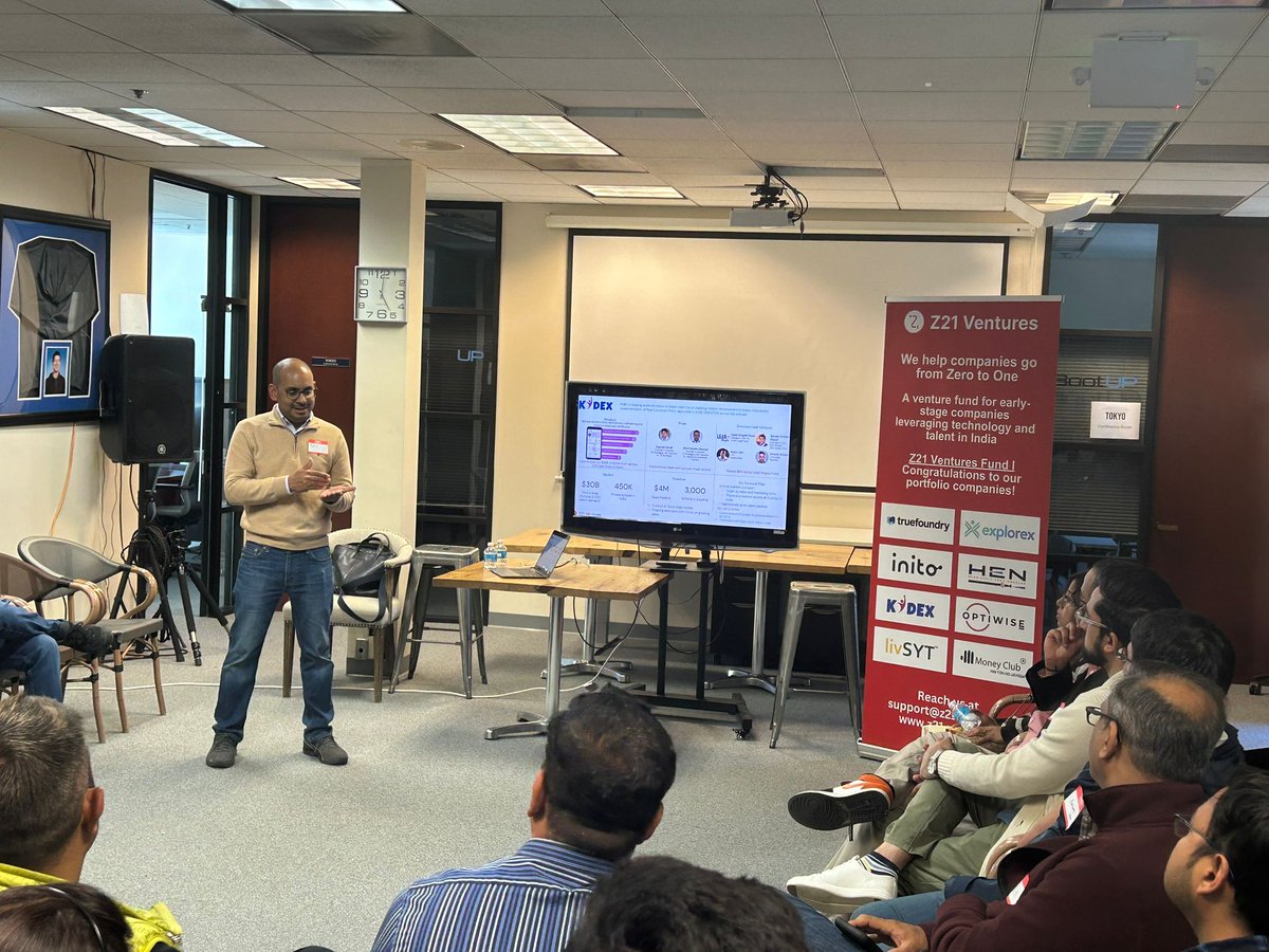 Z21Ventures's tweet photo. It was our pleasure to host many of our community members and portfolio companies at the Silicon Valley Bay Area meetup yesterday. We are looking forward to the continued collaboration in the months and years to come.

#z21community #entrepreneurship #indiastartups https://t.co/Gsx45x7YBi