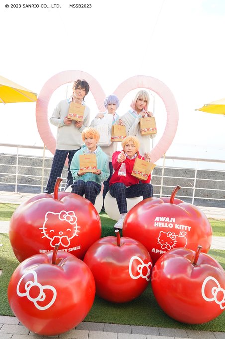 💜サンリオ男子 in淡路島💜最後にみんなで記念撮影🍎#ミラクルステージ #サンリオ男子 