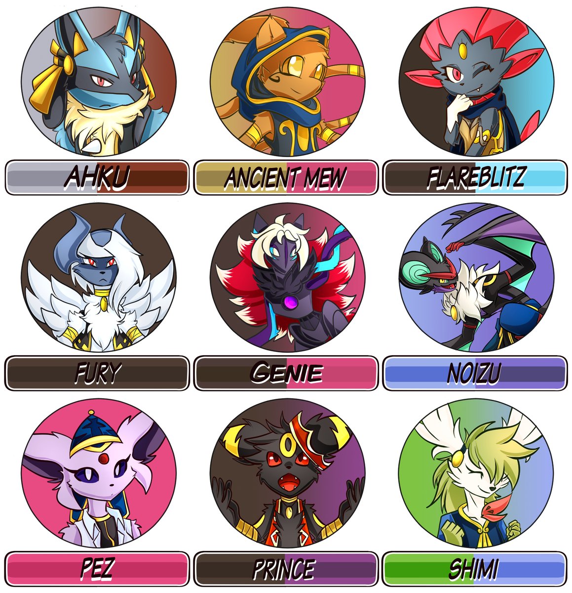 DreagonArtz's tweet image. Updated my Pokemon oc&apos;s toyhouse profiles.
Some of them got a slight update.
#pokemonocs #clipstudiopaint #toyhouseprofiles #updateddesigns