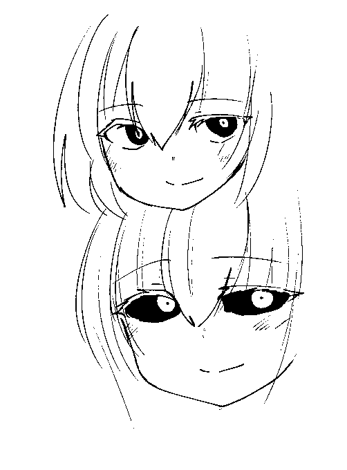 ホラー画像AIイラスト化したの流れてきたけどこういう目の処理取り入れてみようかな・・・ 