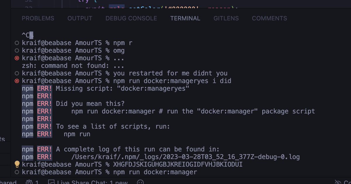 AmourDiscord's tweet photo. The buffoons are getting used to pair programming https://t.co/NSK2hi8RI5