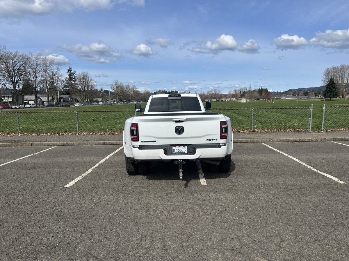JoshMost's tweet photo. My daughter Tru’s first park job (dually) vs my daughter Liv’s first park job (Lexus 4 years ago). Who wore it best? https://t.co/qvdfv3BItf