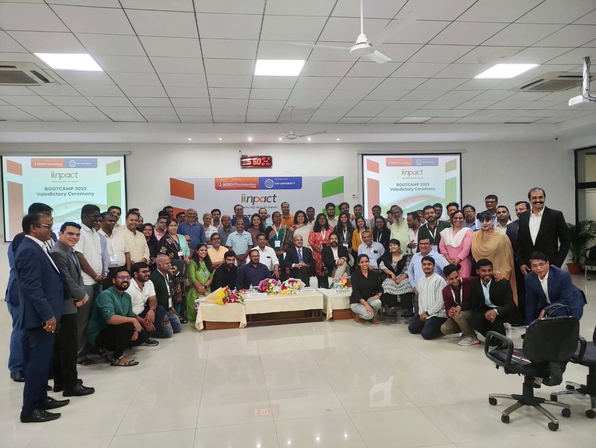 TariniOfficial's tweet photo. It’s a wrap!
Deepest Gratitude to @ICICIFoundation @ximb_official for nominating @TariniOfficial for #innpact 1st cohort.
We are set to spread our wings and fly out to create new marketplace. Your guidance and support, and above all, warmth &amp;  positivity, is most encouraging 🌻🙏 https://t.co/kU9duxBo5v