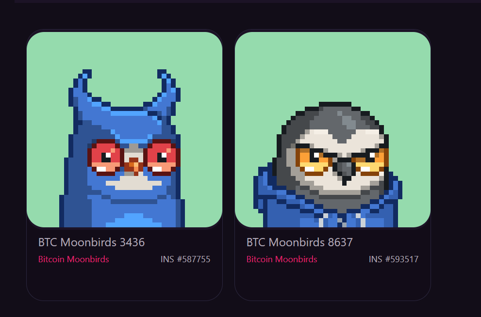 rated1111's tweet photo. Alright #Degens, time for another #giveaway, this time I'm giving away 2X @btcmoonbirds_ ‼️‼️

🚀To Enter the Giveaway🚀
•Like, RT, and Follow 
@btcmoonbirds_ 
 &amp; 
@Rated1111

•Tell a fren to tell a fren

Ends in 3.31.23 @ 7pm

#BTC #Ordinals #CryptoCommunity #Crypto https://t.co/vmoG5gM6mL