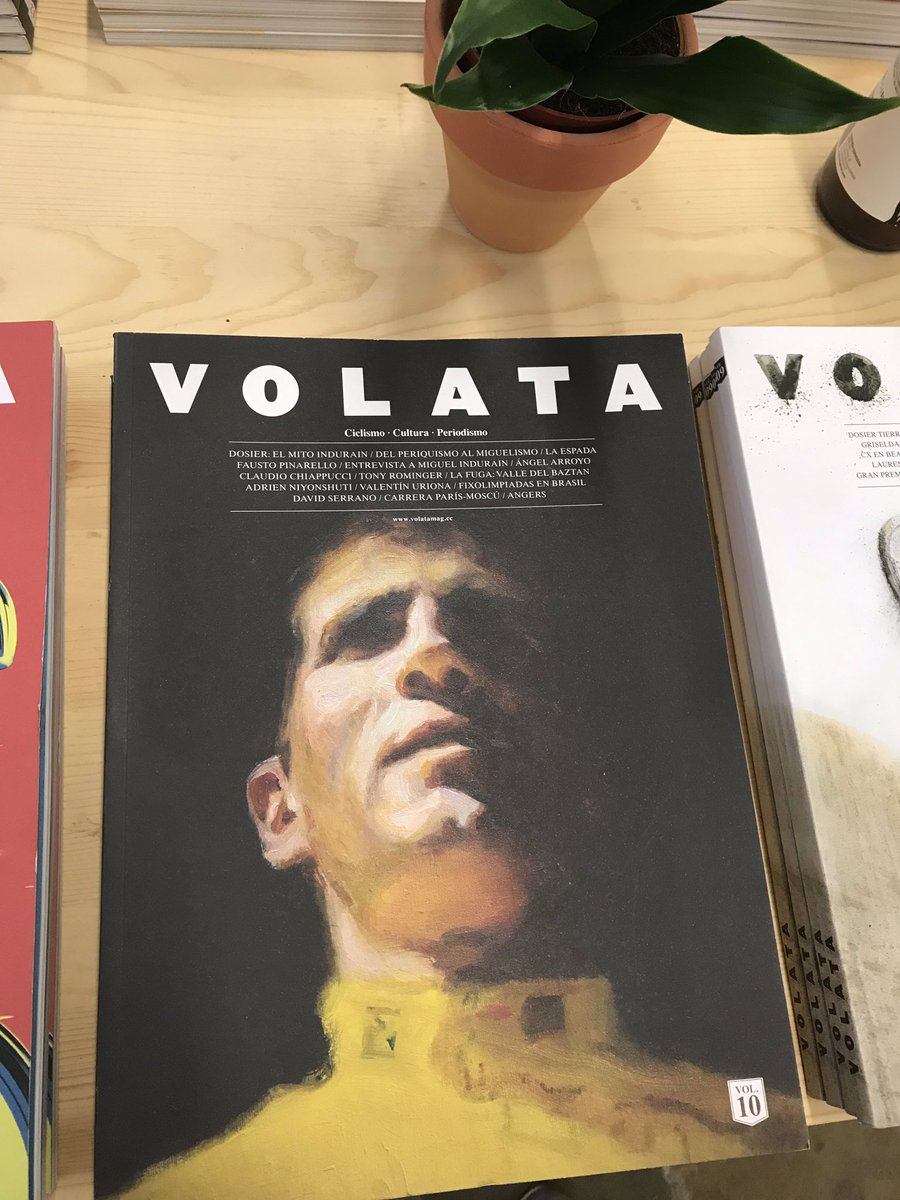 Unos años antes de pintar a <a href="/c_tangana/">El madrileño</a> pinté a Miguel Indurain para <a href="/ccvolata/">VOLATA</a> acabo de encontrar la foto de la revista:)