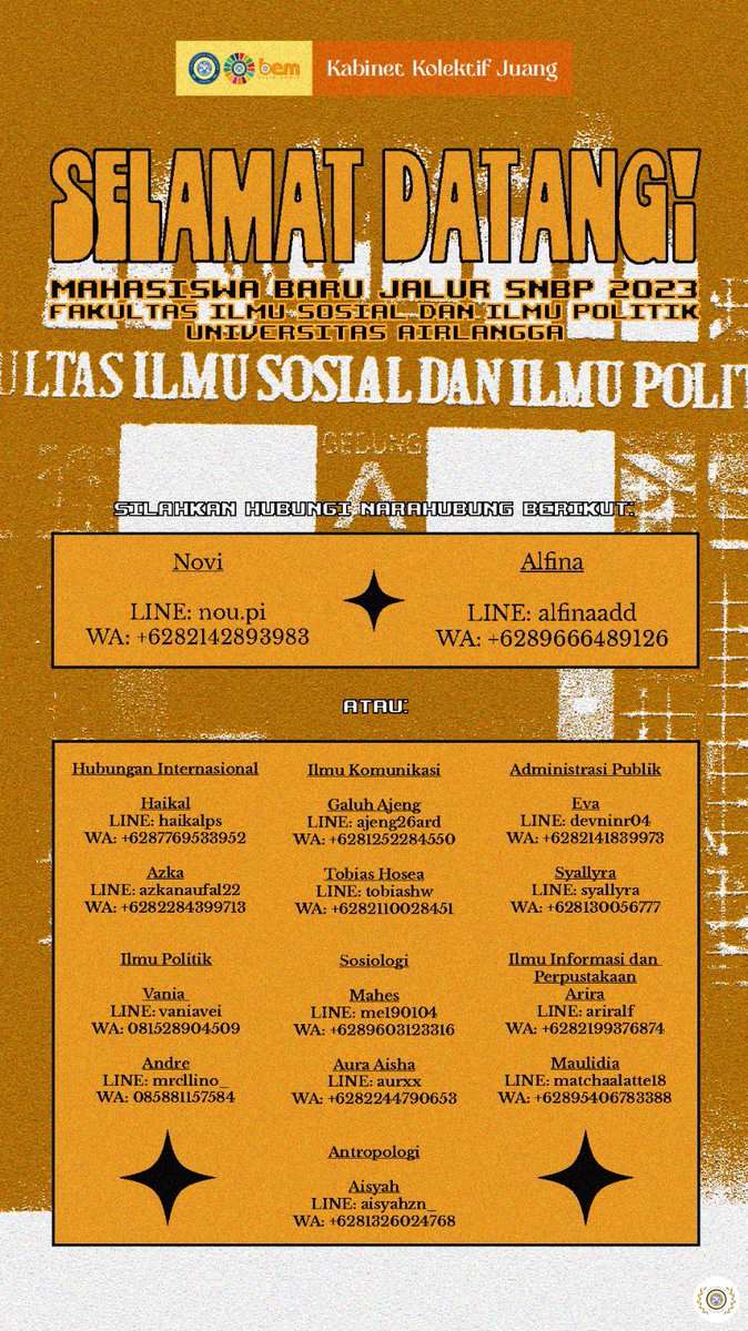 airlanggafess's tweet image. WELKAM TU KAMPUS ORENNYA -UNER TEMAN" 23