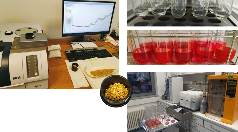 anne_zaar's tweet photo. Proteinanalyse mittels Kjeldahl und NIRs für das heutige Kickoff-Meeting für unser #Klimaschutzsofortprogramm" Treibhausgas Reduktion durch innovative Züchtungsfortschritte bei alternativen pflanzlichen Proteinquellen (TRIP)" @JKI_Bund https://t.co/qdb8h9Mvvl