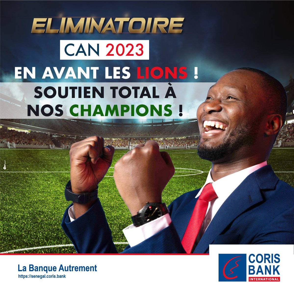 É𝗟𝗜𝗠𝗜𝗡𝗔𝗧𝗢𝗜𝗥𝗘𝗦 𝗖𝗔𝗡 𝟮𝟬𝟮𝟯 : 𝗠𝗮𝘁𝗰𝗵 𝗿𝗲𝘁𝗼𝘂𝗿
De tout cœur avec nos Lions🤝
A nous la victoire ! Courage et détermination 💪
#GoGainde #EliminatoiresCan2023 #CBISénégal #BanqueDesLions