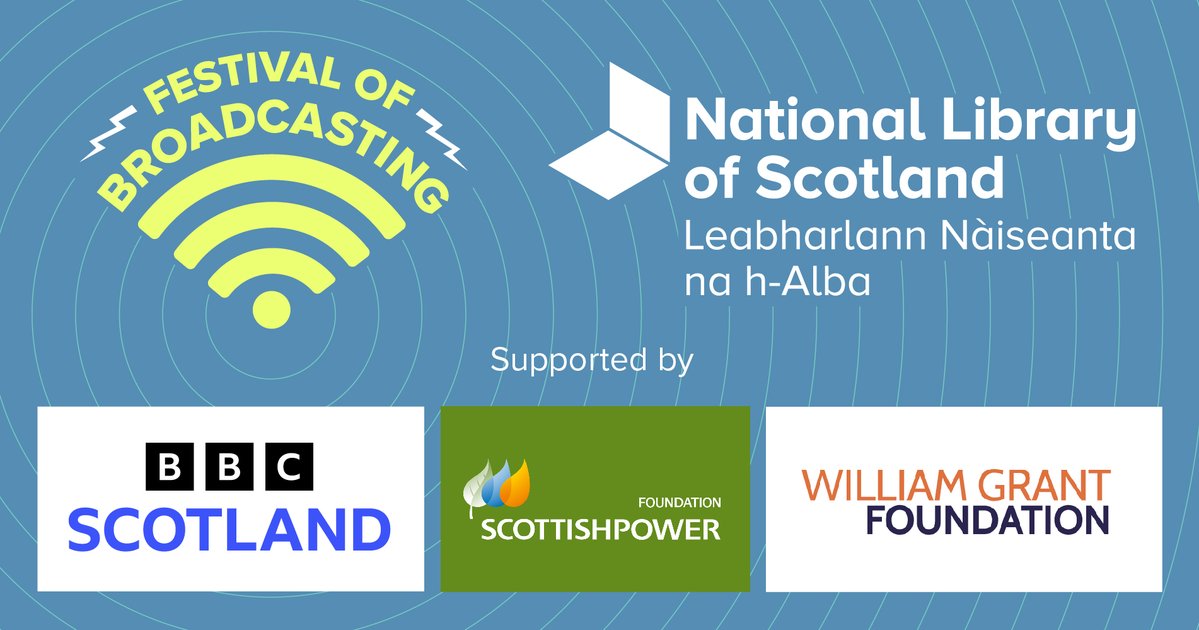 Our #FestivalOfBroadcasting begins today at @KelvinHall16! 🕐1pm > @ellomunro will be discussing the emergence of community TV in 1970s Scotland. 🕒3pm > @BBCScotland will be showcasing some special moments from the BBC Archive. Book your place: eventbrite.co.uk/cc/festival-of…