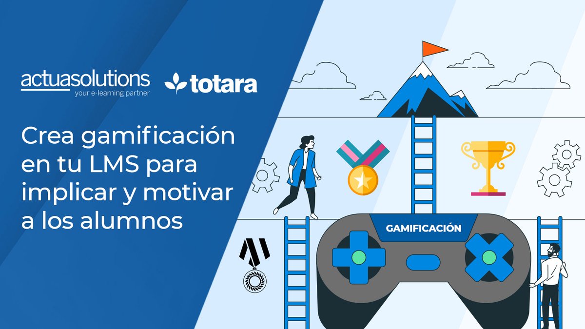actuasolutions's tweet photo. eBook: Crea aprendizaje gamificado en tu LMS para motivar a los alumnos - https://t.co/h5DYMgEQyu https://t.co/HMm75UrH9k