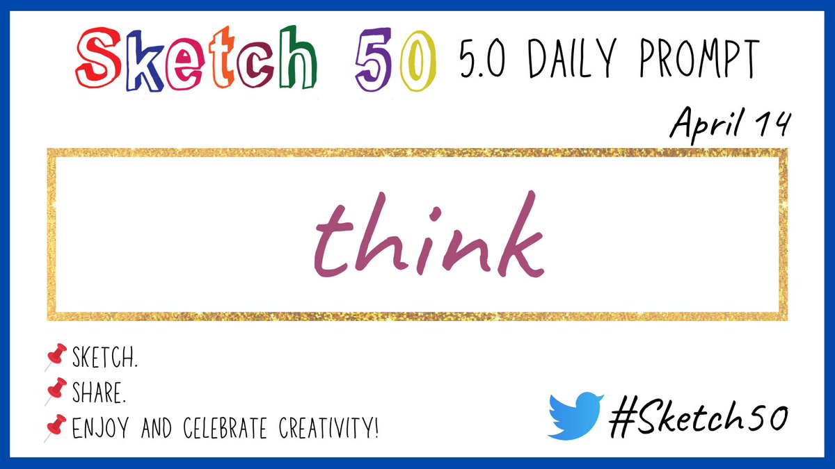 #Sketch50 Day 14 📌 think Sketch. Share. Enjoy & celebrate creativity #Sketchnotes #Doodles #visualnotes #visualthinking @CateTolnai @wterral @jmattmiller @carrie_baughcum @annkozma723 @mospillman @MistyKluesner @MrsCarterHLA @edcampOSjr @TeachingTechNix @manuelherrera33