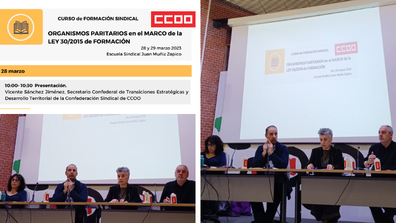 CCOO_Habitat's tweet photo. @CCOO_Habitat asiste al curso de Formación Sindical de análisis de funcionamiento de los órganos paritarios sectoriales en el marco de la Ley reguladora del Sistema de Formación Profesional para el empleo en el ámbito laboral (30/2015) @ResilienciaCCOO https://t.co/FJfgHyGbRh