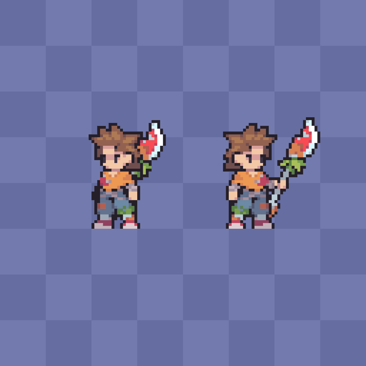 Andro01Art's tweet photo. A simple style for the characters but very functional

What do you think of the style for the #AssetPack characters?

#PixelArt #IndieDev #GameDev #ArtWork https://t.co/LLVzslV7F9