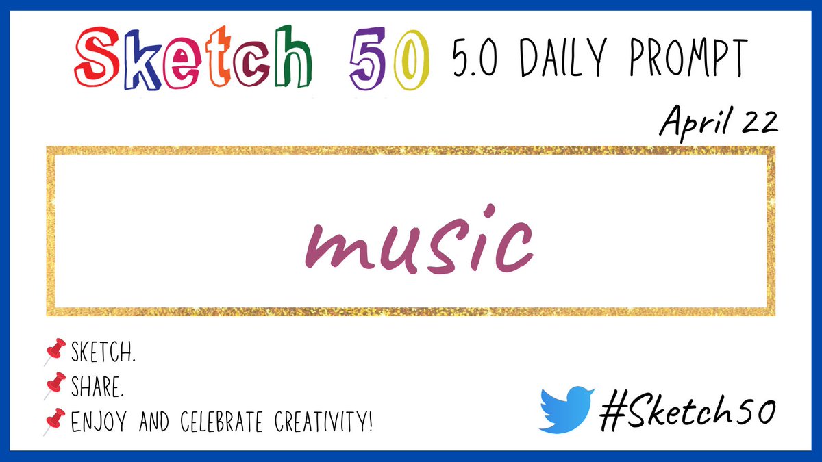 #Sketch50 Day 22 📌 music Sketch. Share. Enjoy & celebrate creativity #Sketchnotes #Doodles #visualnotes #visualthinking @CateTolnai @wterral @jmattmiller @carrie_baughcum @annkozma723 @mospillman @MistyKluesner @MrsCarterHLA @edcampOSjr @TeachingTechNix @manuelherrera33