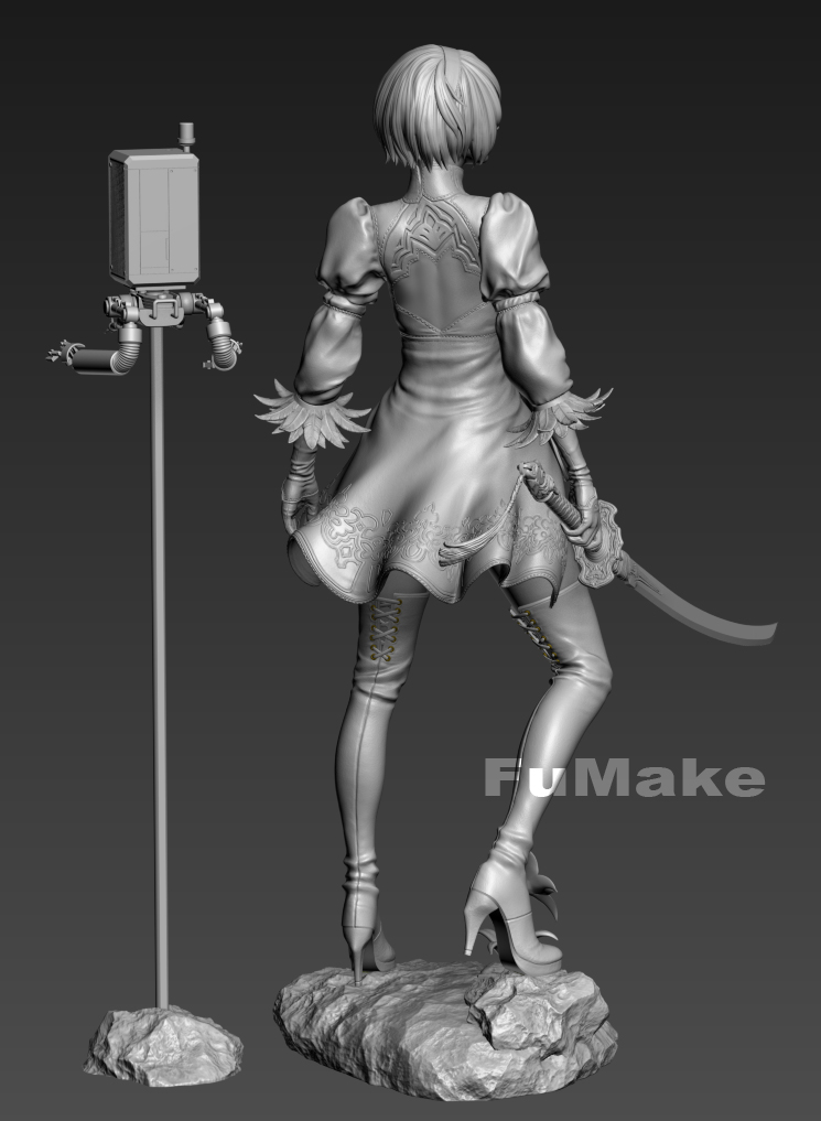 Arkey929's tweet photo. 除了2B，輔助機Pod042也有強化，Coming soon..
#2B
#Nier
#NierAutomata https://t.co/ropIVWiKao