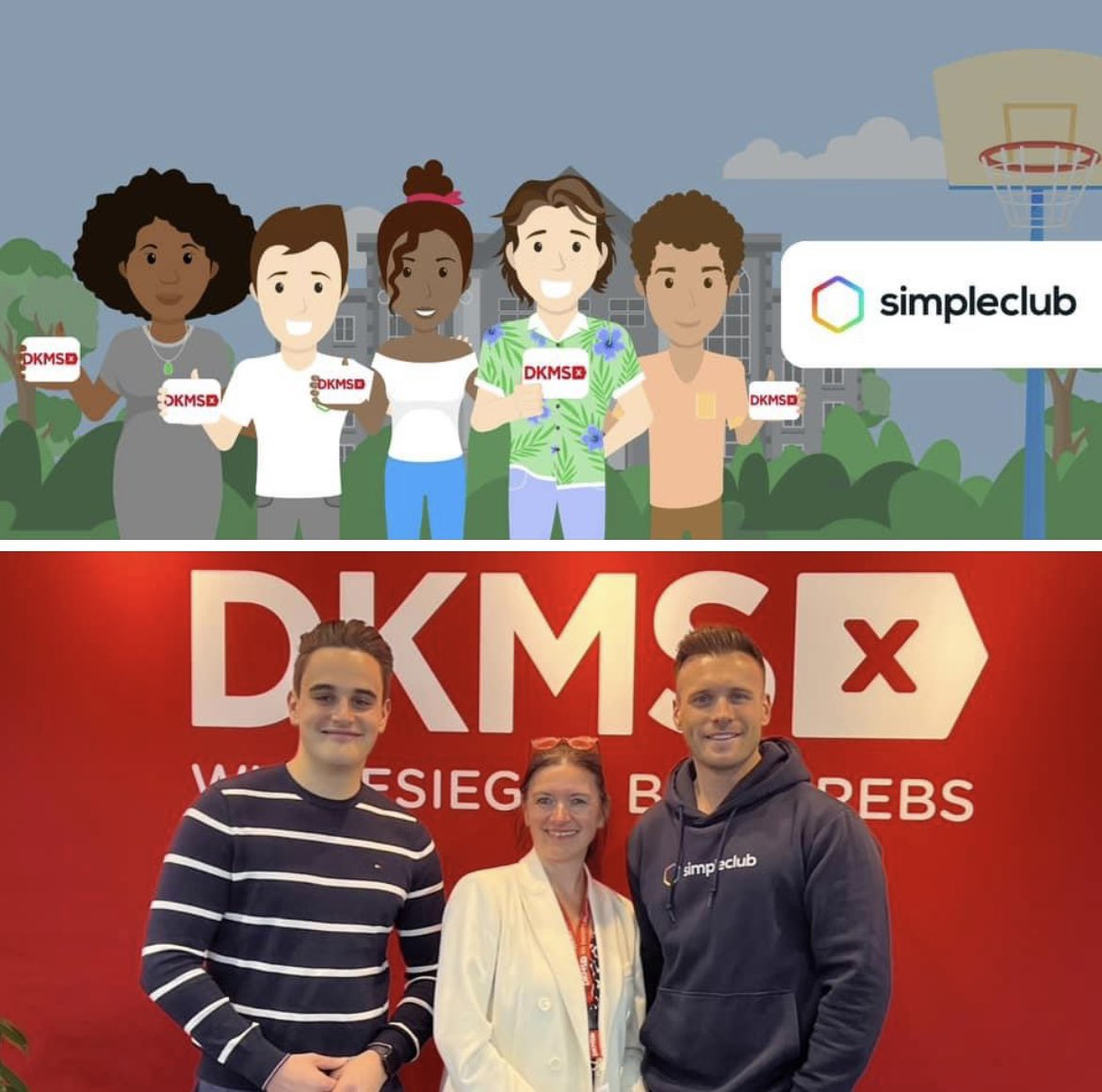 Gemeinsam gegen Blutkrebs
<a href="/DKMS_de/">DKMS Deutschland</a> und #simpleclub starten Kooperation💪

Wir wollen unsere Reichweite nutzen und junge Menschen über Blutkrebs und Stammzellspende aufklären.
Das Ziel: Viele neue Registrierungen✊🏻

Infos + kostenlose Registrierungssets ⤵️
dkms.de/simpleclub