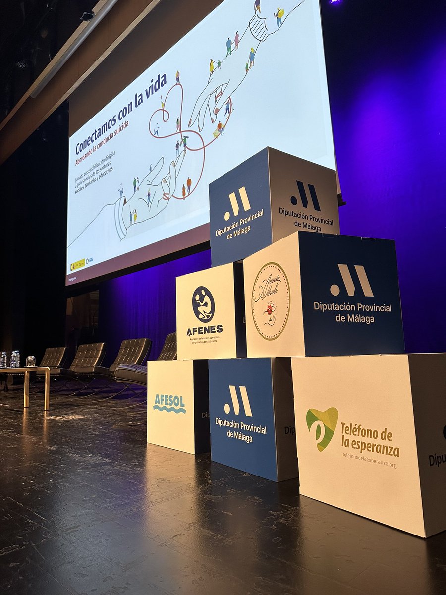 Jornada de prevención a la conducta suicida
<a href="/Tel_Esperanza/">Teléfono de la Esperanza 717 003 717</a> <a href="/asociacionalhe1/">Asociación Alhelí</a> <a href="/AfesolSMental/">Afesol Salud Mental Costa del Sol</a> <a href="/AFENESMALAGA/">AFENES SALUD MENTAL MALAGA</a> 
Con <a href="/anaperezbryan/">Ana Pérez-Bryan</a> para <a href="/diputacionMLG/">Diputación de Málaga</a> 
#CreatividadContagiosa <a href="/LaHuellaCom/">LaHuellaComunicación</a>