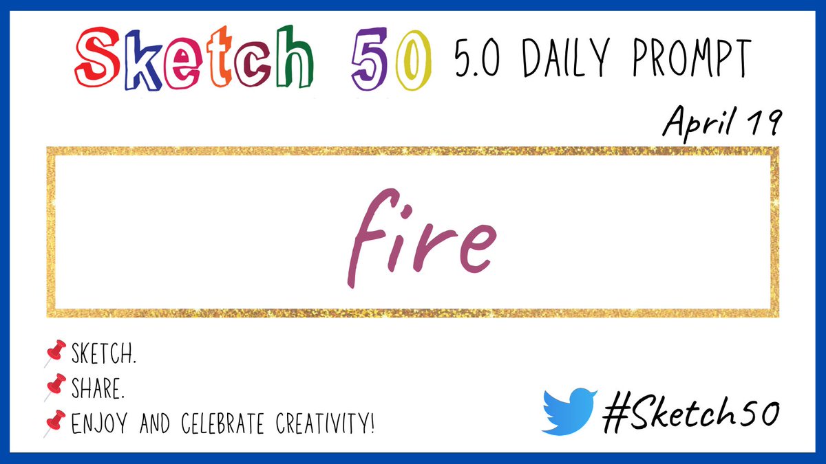 #Sketch50 Day 19 📌 fire Sketch. Share. Enjoy & celebrate creativity #Sketchnotes #Doodles #visualnotes #visualthinking @CateTolnai @wterral @jmattmiller @carrie_baughcum @annkozma723 @mospillman @MistyKluesner @MrsCarterHLA @edcampOSjr @TeachingTechNix @manuelherrera33