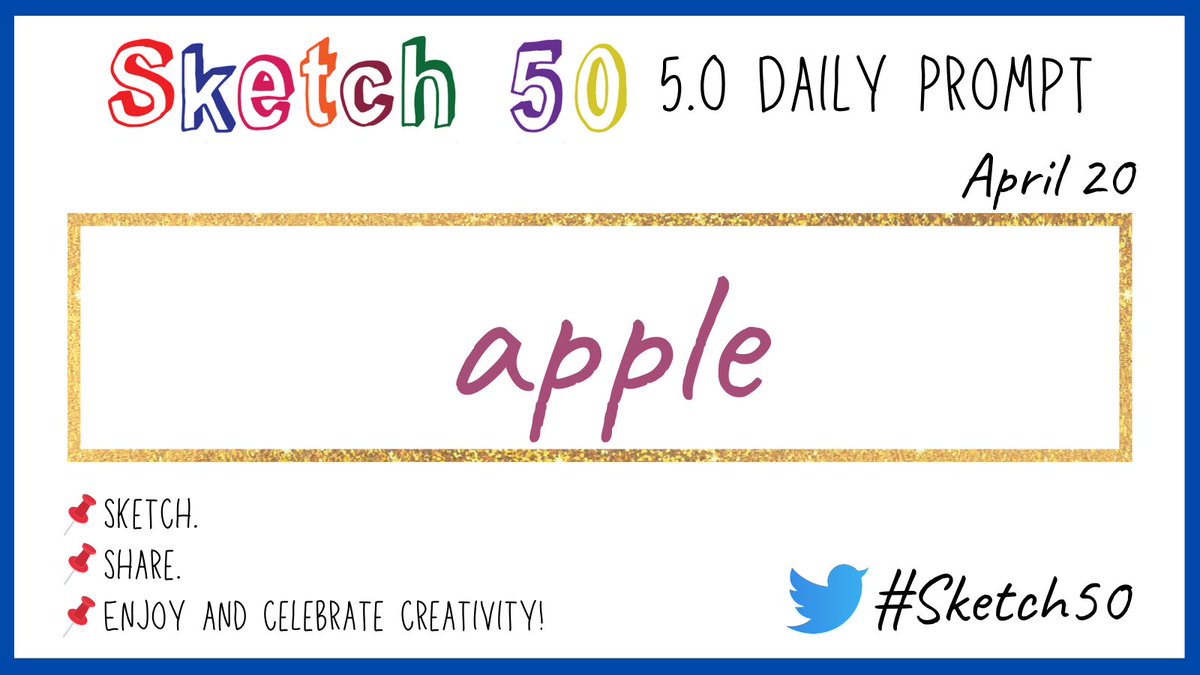 #Sketch50 Day 20 📌 apple Sketch. Share. Enjoy & celebrate creativity #Sketchnotes #Doodles #visualnotes #visualthinking @CateTolnai @wterral @jmattmiller @carrie_baughcum @annkozma723 @mospillman @MistyKluesner @MrsCarterHLA @edcampOSjr @TeachingTechNix @manuelherrera33