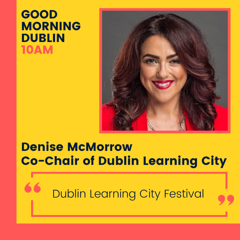 dublincityfm's tweet photo. Tune in to #GoodMorningDublin at 10am with:
- Denise McMorrow, Co-Chair of @DubLearningCity, about #DLCFestival2023
- Aislinn Cullen, Veterinary Surgeon from Village Vets
- Olga Tiernan, Producer of the documentary @notmybagfilm
#MyLearningCity #petcare #climatecrisis