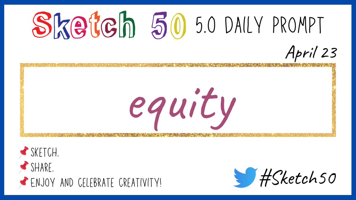 #Sketch50 Day 23 📌 equity Sketch. Share. Enjoy & celebrate creativity #Sketchnotes #Doodles #visualnotes #visualthinking @CateTolnai @wterral @jmattmiller @carrie_baughcum @annkozma723 @mospillman @MistyKluesner @MrsCarterHLA @edcampOSjr @TeachingTechNix @manuelherrera33