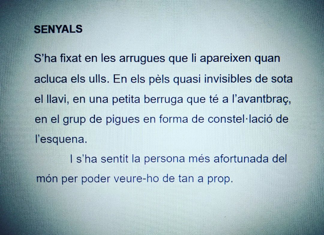 Litus90's tweet photo. #microrelats #microcontes #escriure #escriureencatalà #relatsencatalà #uncontecadadia #dia1107 #senyals #cossos #deprop https://t.co/CQVBPybp1D