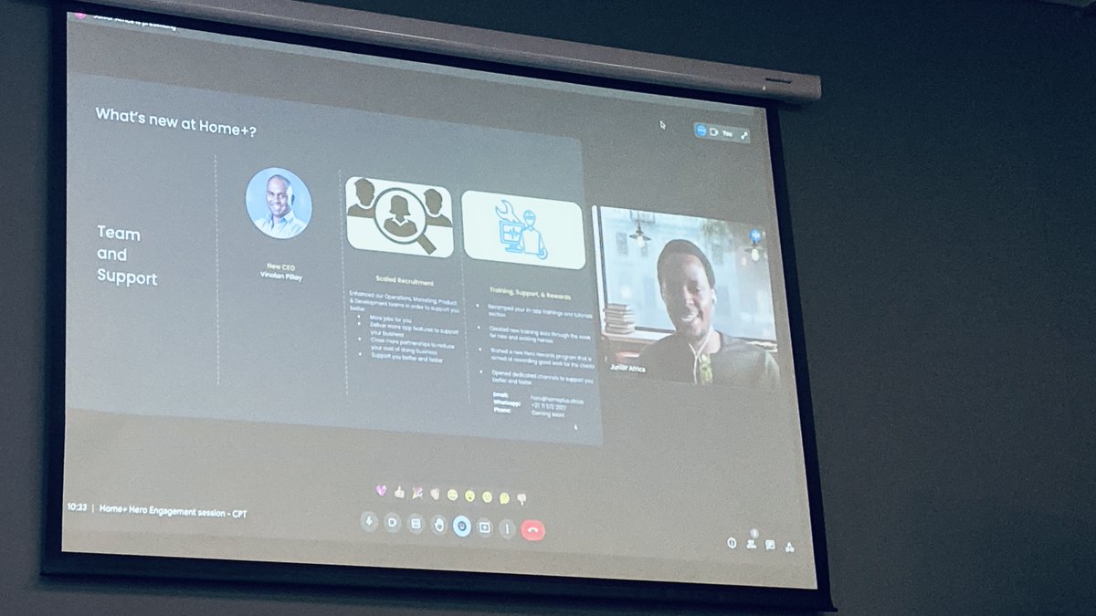 HomePlus_Africa's tweet image. First up, In true hybrid fashion, @DelmaTheFirst adding in via video, the new @HomePlus_Africa offerings. He mentions the intention to be extending on marketing to gain more reach, which will ultimately mean more jobs for our Heroes.

#HappeningNow #HomePlusHeroes #HomePlusApp