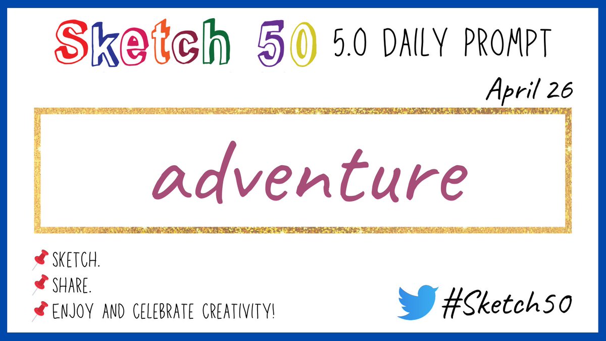 #Sketch50 Day 26 📌 adventure Sketch. Share. Enjoy & celebrate creativity #Sketchnotes #Doodles #visualnotes #visualthinking @CateTolnai @wterral @jmattmiller @carrie_baughcum @annkozma723 @mospillman @MistyKluesner @MrsCarterHLA @edcampOSjr @TeachingTechNix @manuelherrera33