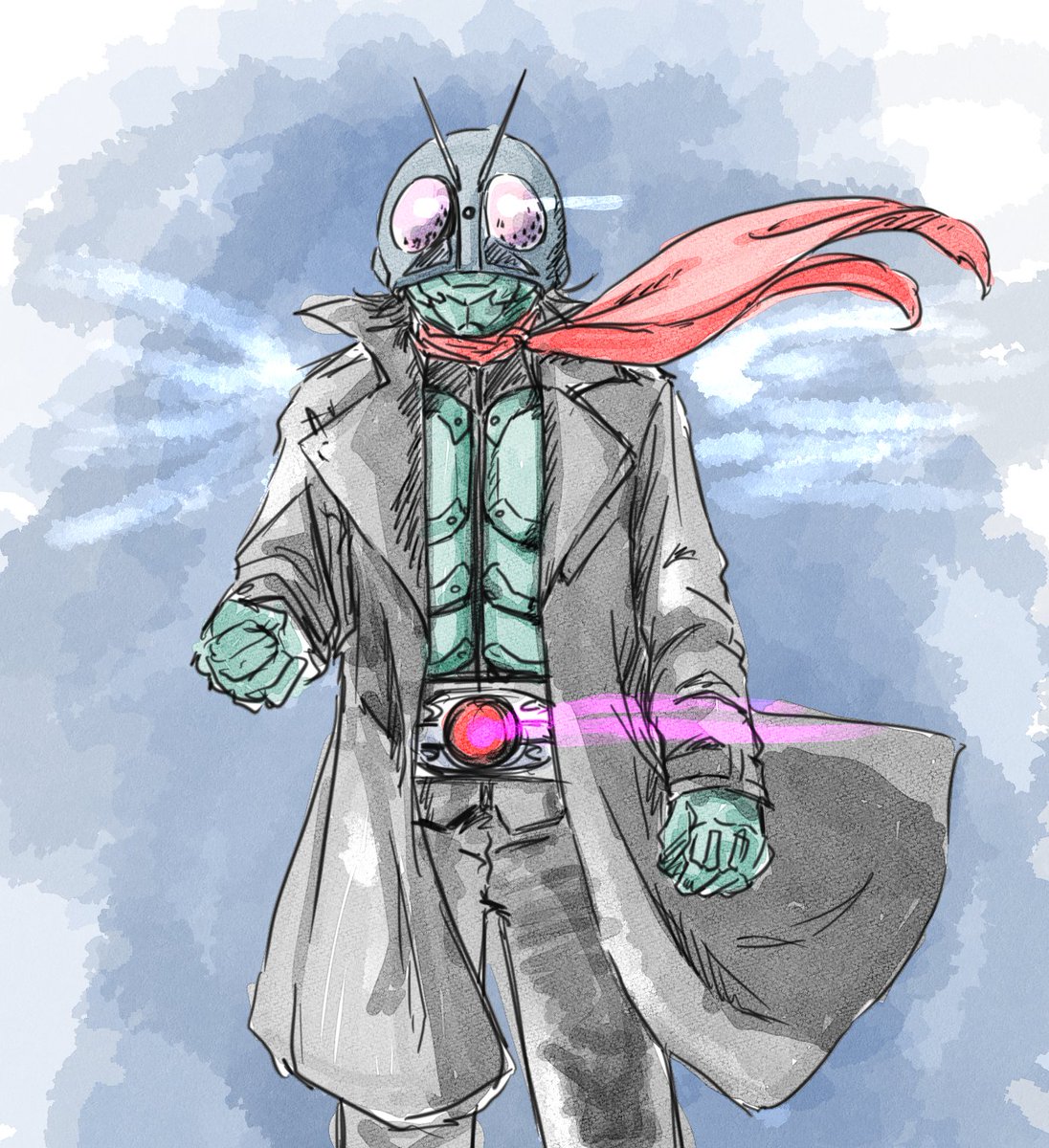 「20m/draw#シン・仮面ライダー 」|OGA-SAN🔭🎸🎨観測結束絵描き垢のイラスト