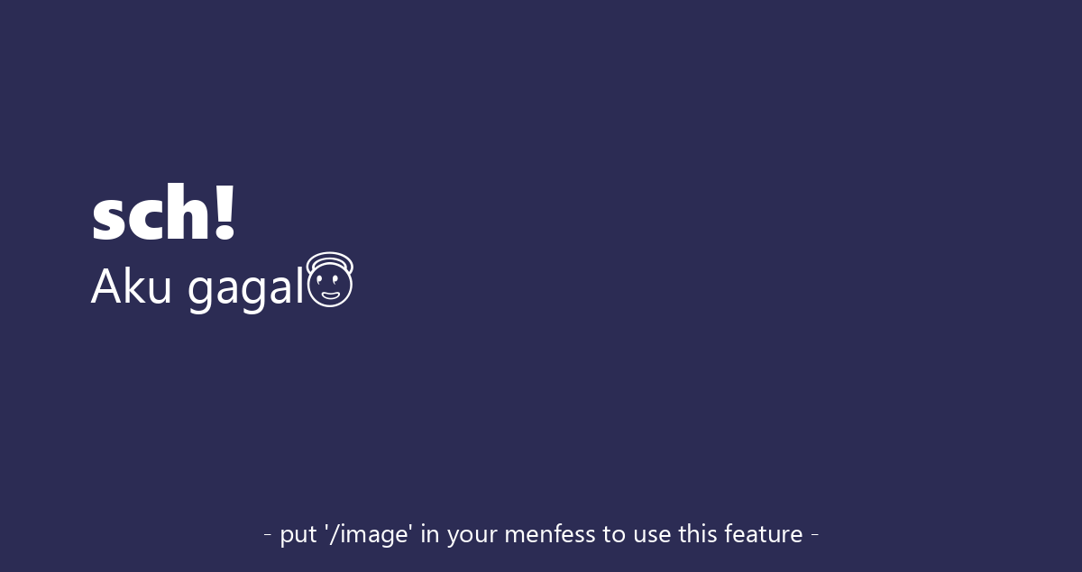 schfess's tweet image. sch!