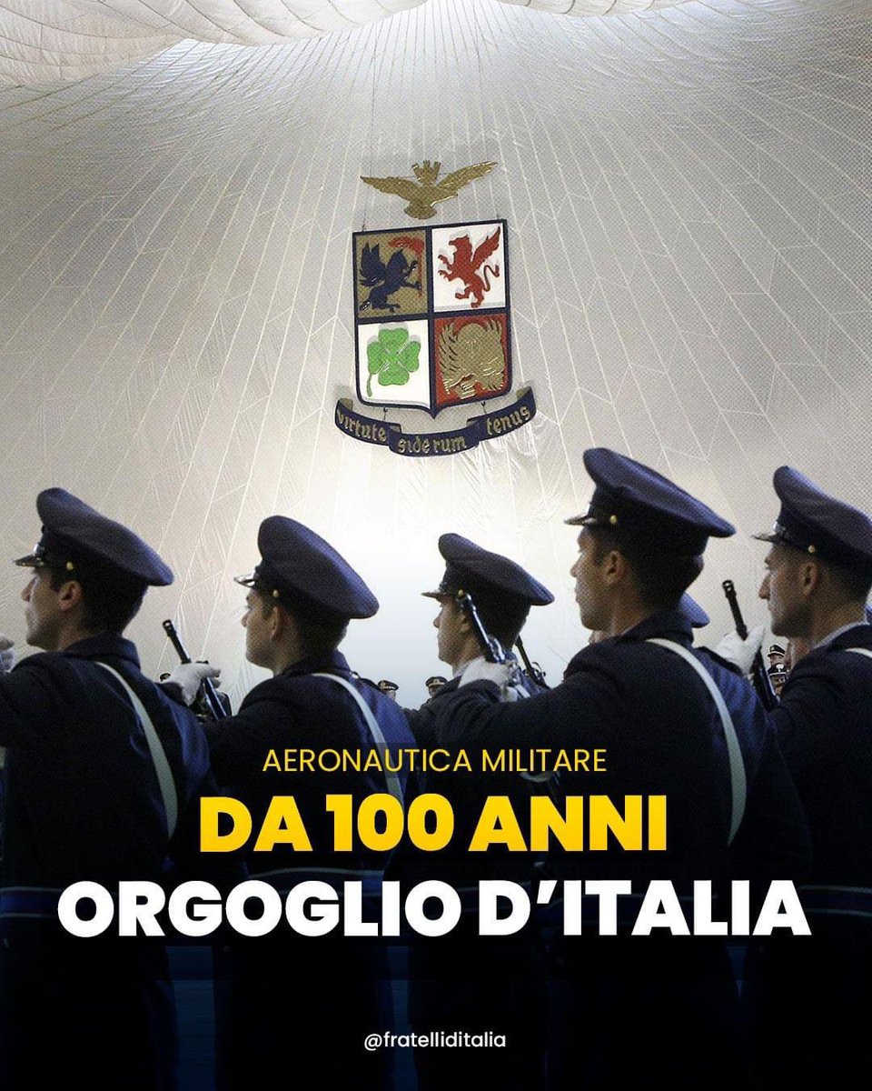 🔵 Cento anni di valori e di passioni al servizio della Nazione. Siete l’orgoglio dell’Italia.
#AeronauticaMilitare100