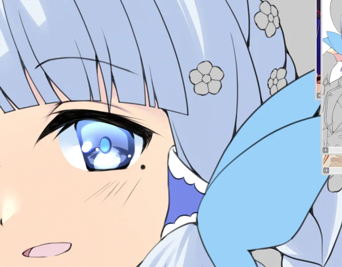 ちょっとあんまりうまく描けれてないけど、途中。 