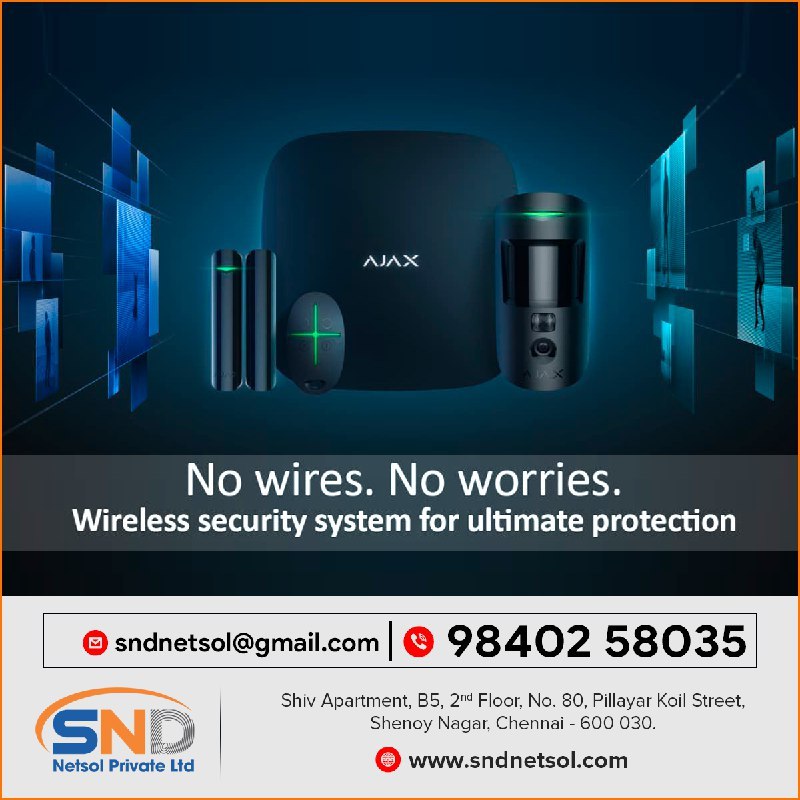 SNDNetSol's tweet photo. SND NETSOL provides the comprehensive solutions in the field of Telecom, Power, Safety and Security Solutions.

📞 +91 9080764321
🌐 https://t.co/uvFIZzSFEP

#sndnetsol #telecommunication #telecoms  #securityservices #cctv #homeautomation #accesscontrol #securitysystem https://t.co/sBaIp3nTYt