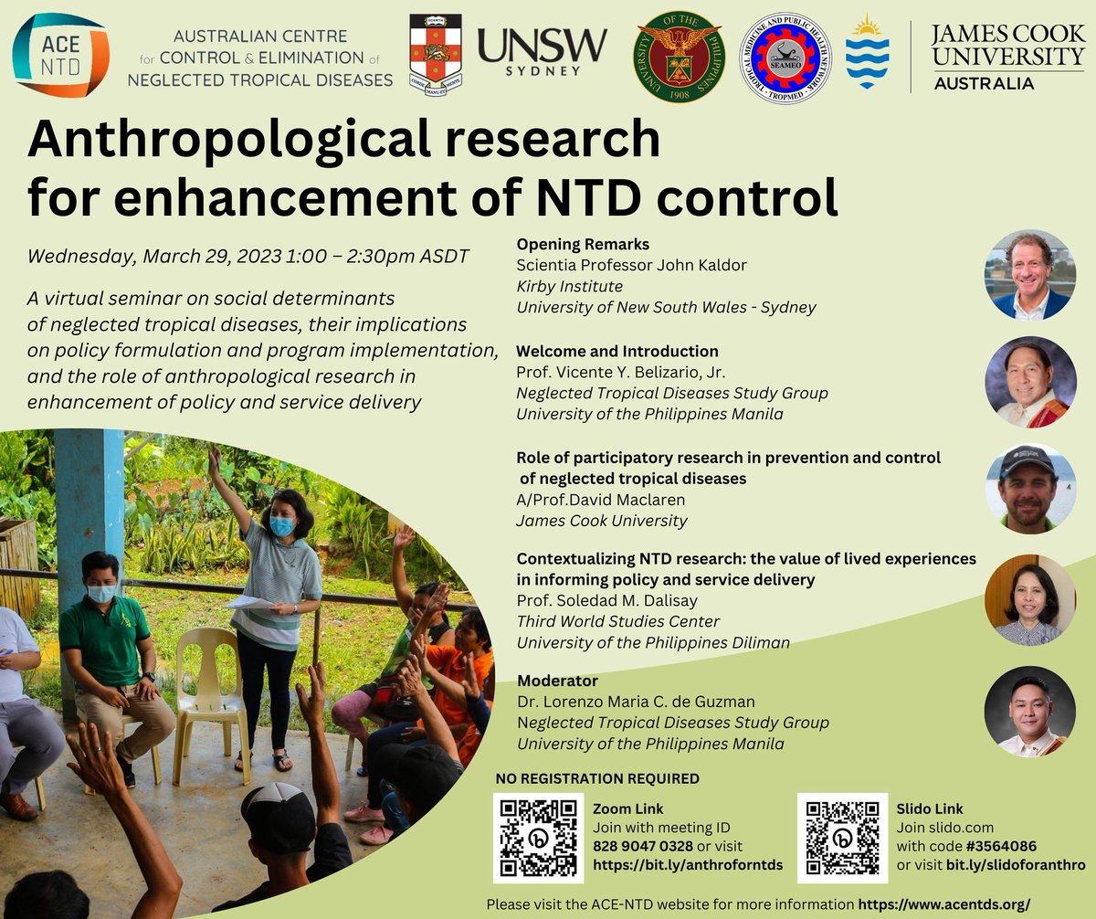 UPCPH's tweet image. You are invited to join us in the online seminar, "Anthropological Research for Enhancement of NTD Control"
#GlobalGoals
#SDGs 
#SDG3 #SDG17
#2023UPCPHSDG3
#2023UPCPHSDG17
#WeAreUPCPH