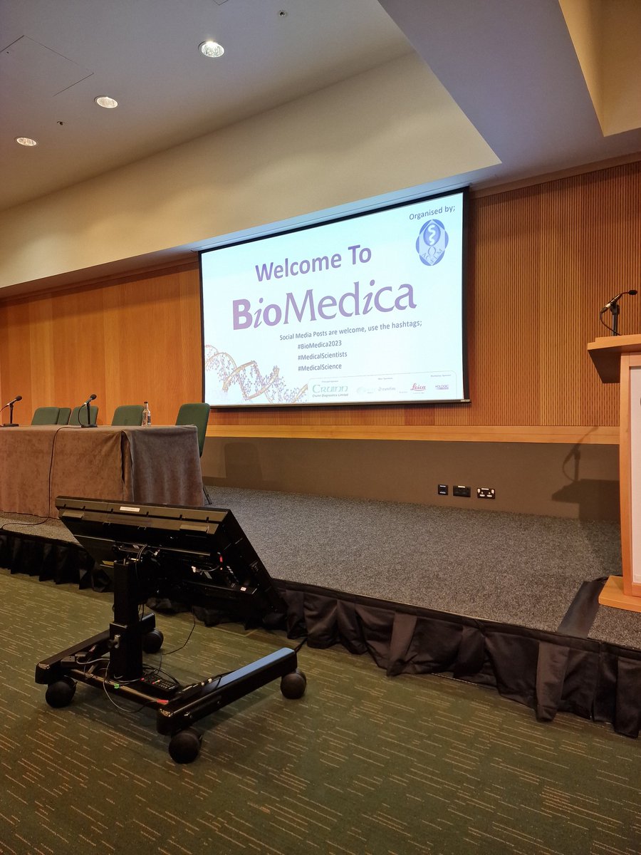 Looking forward to a great programme this morning at #BioMedica2023 #MedicalScientists #MedicalScience